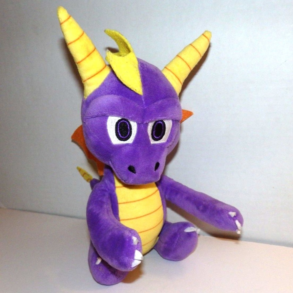 Spyro the Dragon Plush Stuffed Animal Purple Video Game Collectible Activision